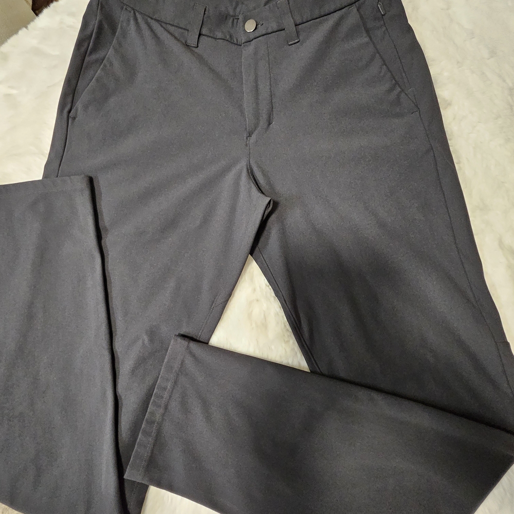 Lululemon ABC Chino Slim-Fit Pant Men's 33 x 33 Warpstreme 5-Pocket Charcoal